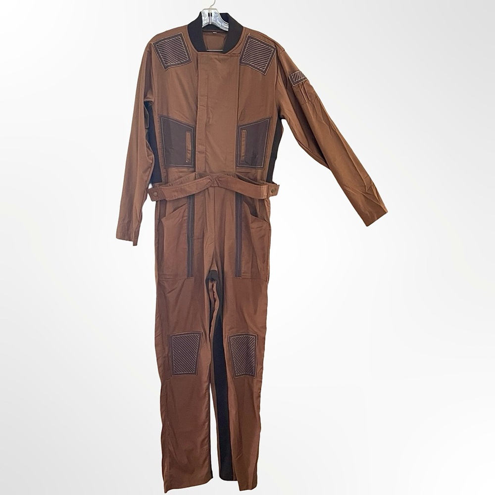 Men's Brown Lightweight Utility Jumpsuit in XL NWOT - Picture 2 of 11
